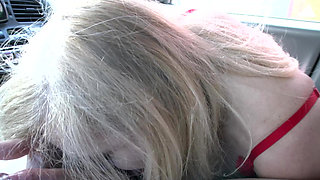 Cute Blonde Mature Fucked in My Car 4935 2