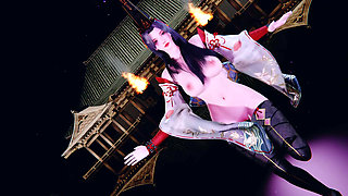 3D sexy Asian cosplay stripper dance for you