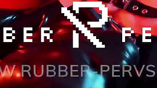 Horny Rubber girl needs a fuckmachine treatment