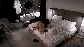 Horny Stepmom Shares Bed, in Hotel with Stepson After Party Dada Deville, Real Amateur MILF