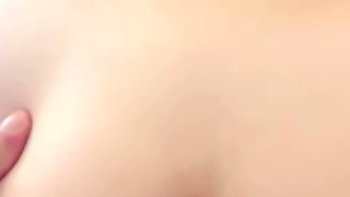 Big tit blonde gives blowjob to big cock