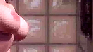 Treasure of Nadia: sexy MILF is masturbating under the shower and a guy is watching on her ep 109