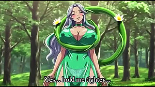 Sensual Forest Fantasy Vines Squeeze Her Big Boobs and Hips