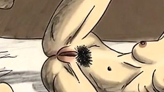 Super Skinny Woman Masturbation - Dripping Hairy Pussy Close up