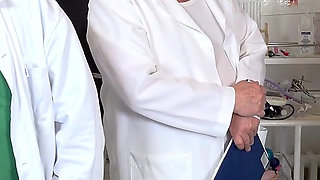 Two Old Doctors Finger a Naked Teen Bella Angel During Her Gyno Exam