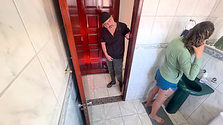 A Rubs Against His Step-sister in the Bathroom