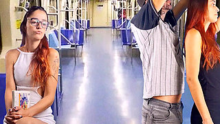 The Slut Got a Blowjob From a Stranger on the Bus in Public!