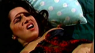 Lusty brunette gets slammed in kitchen then jizz all over ass