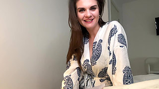 Stepmother was caught by her stepson in her bedroom while she cumming