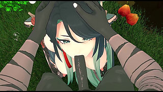 Genhin Impact - Xianyun Craves Big Black Cock After Getting Bored of Average Dick - 3D Hentai Animation