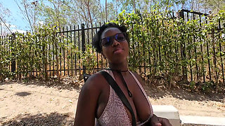 Breaking Her In Ebony Newbie Outdoor Model Casting Nice Ass Tits Pierced Slim Thick Bitch Got The Hoe Path Walking - Jhodez1