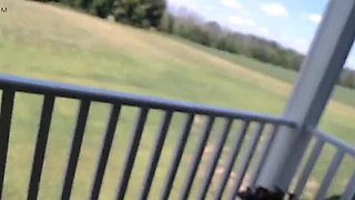Big Tit GILF Not Ready For Winter, Impregnate Me On The Porch