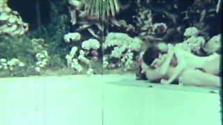 Hot Vintage Sex Outdoor By The Swimming Pool!