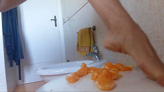 A Beautiful Pee... on Orange! I Must Be Crazy or Perverted