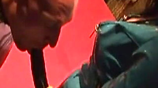Latex MILF Dominates Bound Men with Toys
