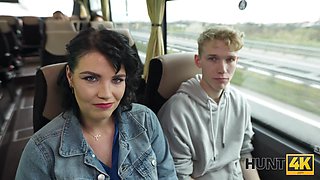 He gets lucky fucking her on the bus