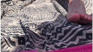 Voyeur Sexy Girl On Public Beach Sunbathing Taking Off Her Swimsuit Exhibition Pussy