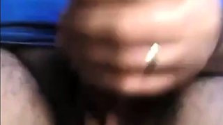 Daddy shows off his thick uncut cock on webcam