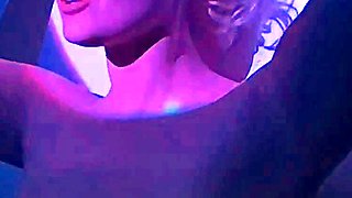 Cute blonde with big boobs solo