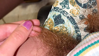 Super Thick and Long Plussy Hair Bush Closeup