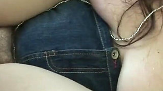 Chubby brunette fucked and milked from older dude