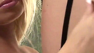 Glamour nylon bombshells lesbian smoking