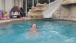 Swimming Naked in the Pool!