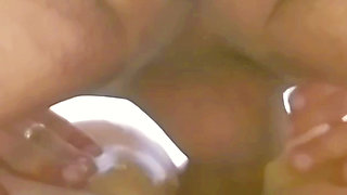 Segments of Wife's Thick Big Cock, Hard Thrusts, Wet, Squirting and Creampied