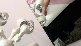 Amateur blondie solo anal masturbation