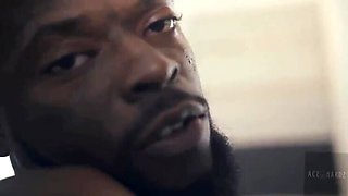 Wife in cuckold relationship chatting filthily to husband while taking big black cock