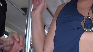 Sylenna Gets Touched and Fucked by a Stranger on Public Transport