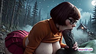 Daphne & Velma expose the haunted secret and get fucked hard by eager monsters (AI Porn)