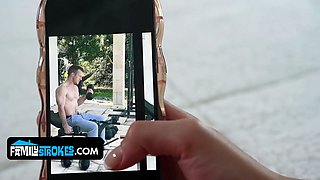 Horny daughter-in-law ariana starr rides stepdad's viagra dong all day