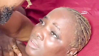 Ebony MILF Fucked and Squirted on Three Big Black African Cock