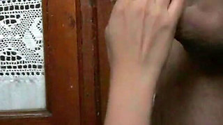 Croissant with Ham, Cheese and Cum!