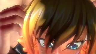 Anime Cowgirl Sex Cage Wrestling Deepthroat and Anal Pounding