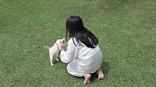 IN THE GARDEN , DESI  BIG ASS  MASTURBATION IN THE GARDEN