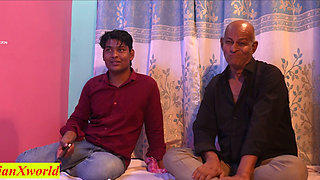 Beautiful Girlfriend sharing with Rich Step Uncle! Indian Best Threesome Sex