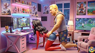 Gamer Room Late Night Romance - AI Hentai ASMR