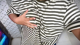 Arab Public Toilet Big Ass & Huge Boobs Hot Girl After College!