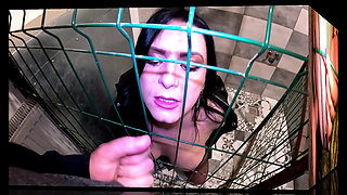 Strict Leather Mistress Trains Her Caged Sub - Obedience and Control