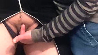 Omg!!! Stranger in Crowded Subway - Pussy Fingering