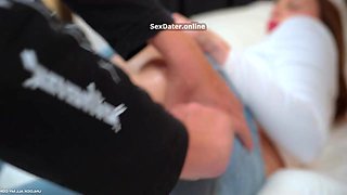 First Time Anal Jeans Burst With Busty Blonde Passion