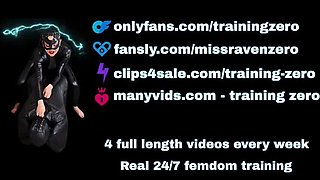 Femdom Ruined Orgasm & Double Cumshot - Amateur Slave Pegged & Humiliated