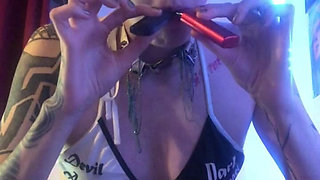 Coughing Fetish Cough Whilst Vaping Naked