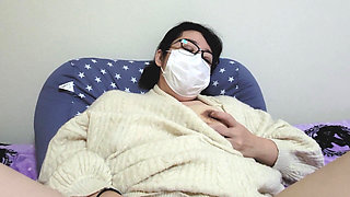 A Married Woman Spreads Her Legs and Masturbates Lewdly