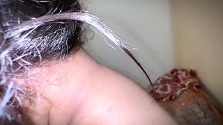 Taboo: Big Chubby Tall Young Naked Stepmother Like Fat Pig - Strip Tease Walk for Prove She's Virgin