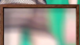 Fishnet Dress with and Without Some Panties
