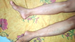 Indian couple romances at home