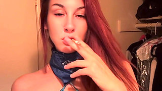 Artemisia Love Smoking a Cigarette Wearing a Sexy Bikini